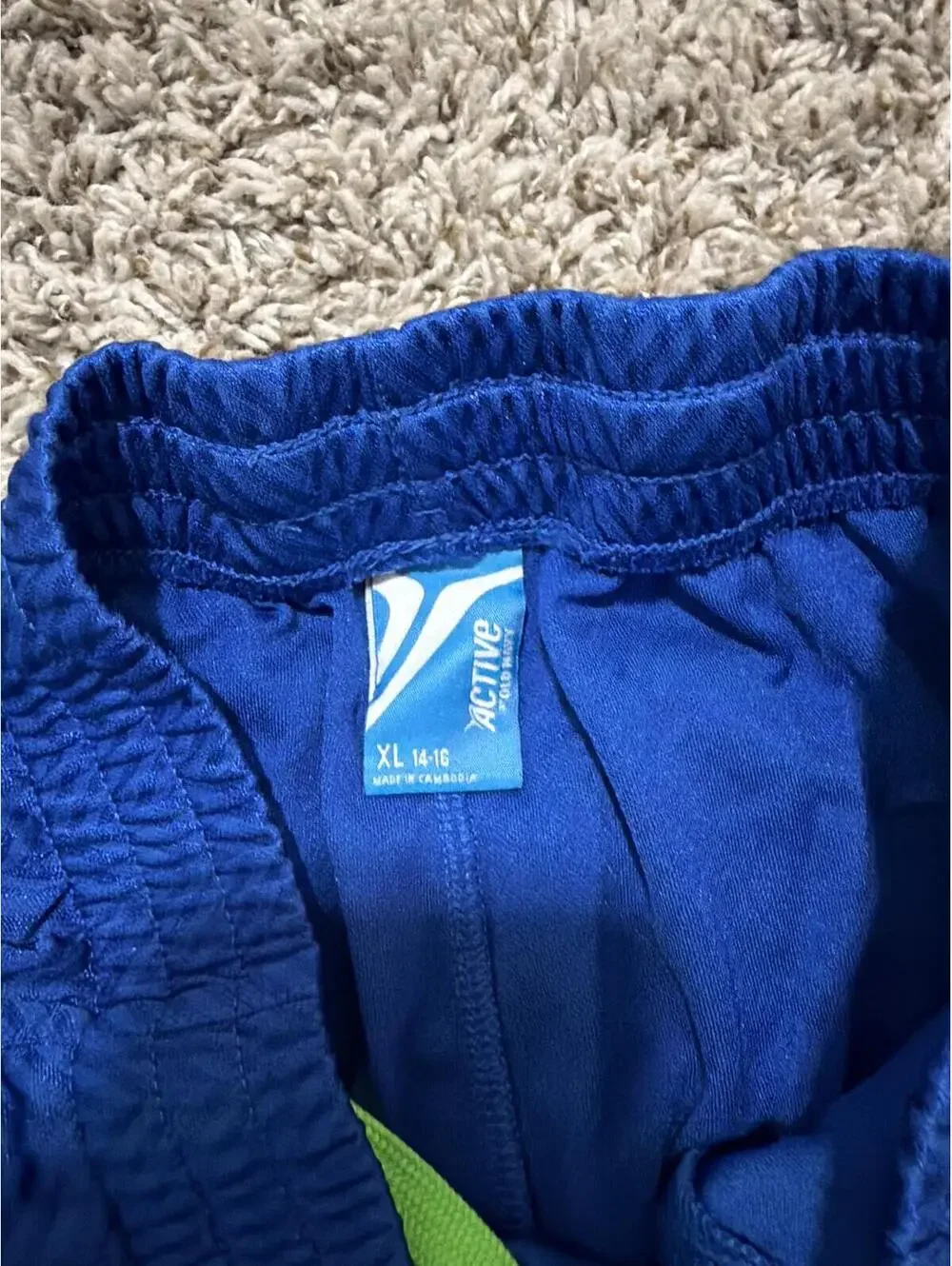 Old Navy Active XL Blue Green Athletic Shorts